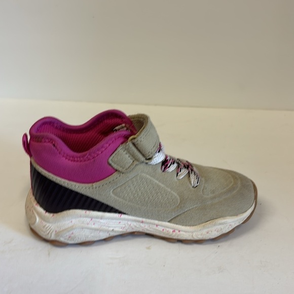 Carter’s Pink Beige Velcro Suede Toddler Sneakers - Picture 7 of 10